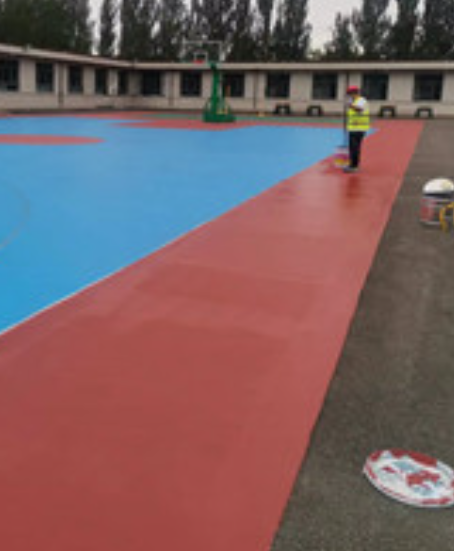 临夏旧篮球场地面改造翻新整改   